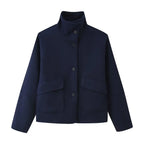 Elora™ – Wool Funnel Neck Coat