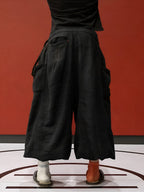 Elion™ – Flax Pleated Wide-Leg Pants