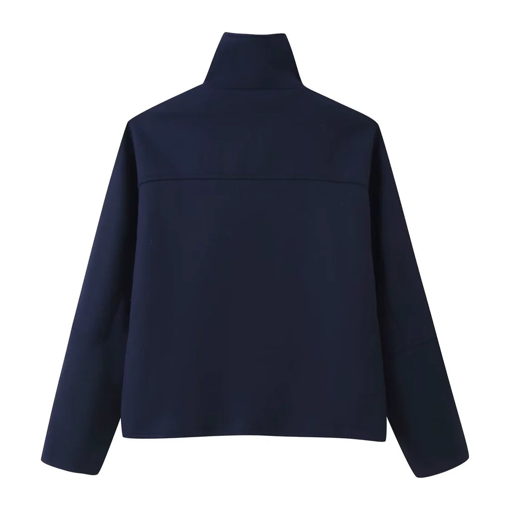 Elora™ – Wool Funnel Neck Coat