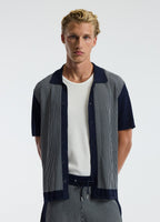 Lior™ – Panelled Stripe Knit Shirt