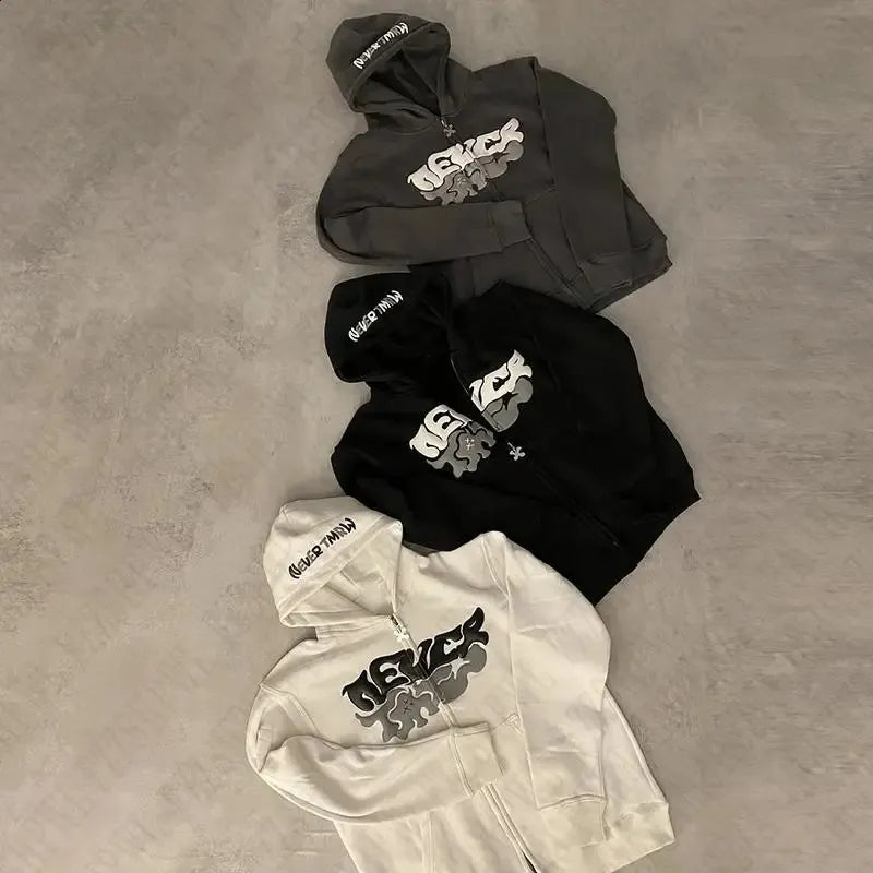 Vorg™ – Foam Print Zip Hoodie