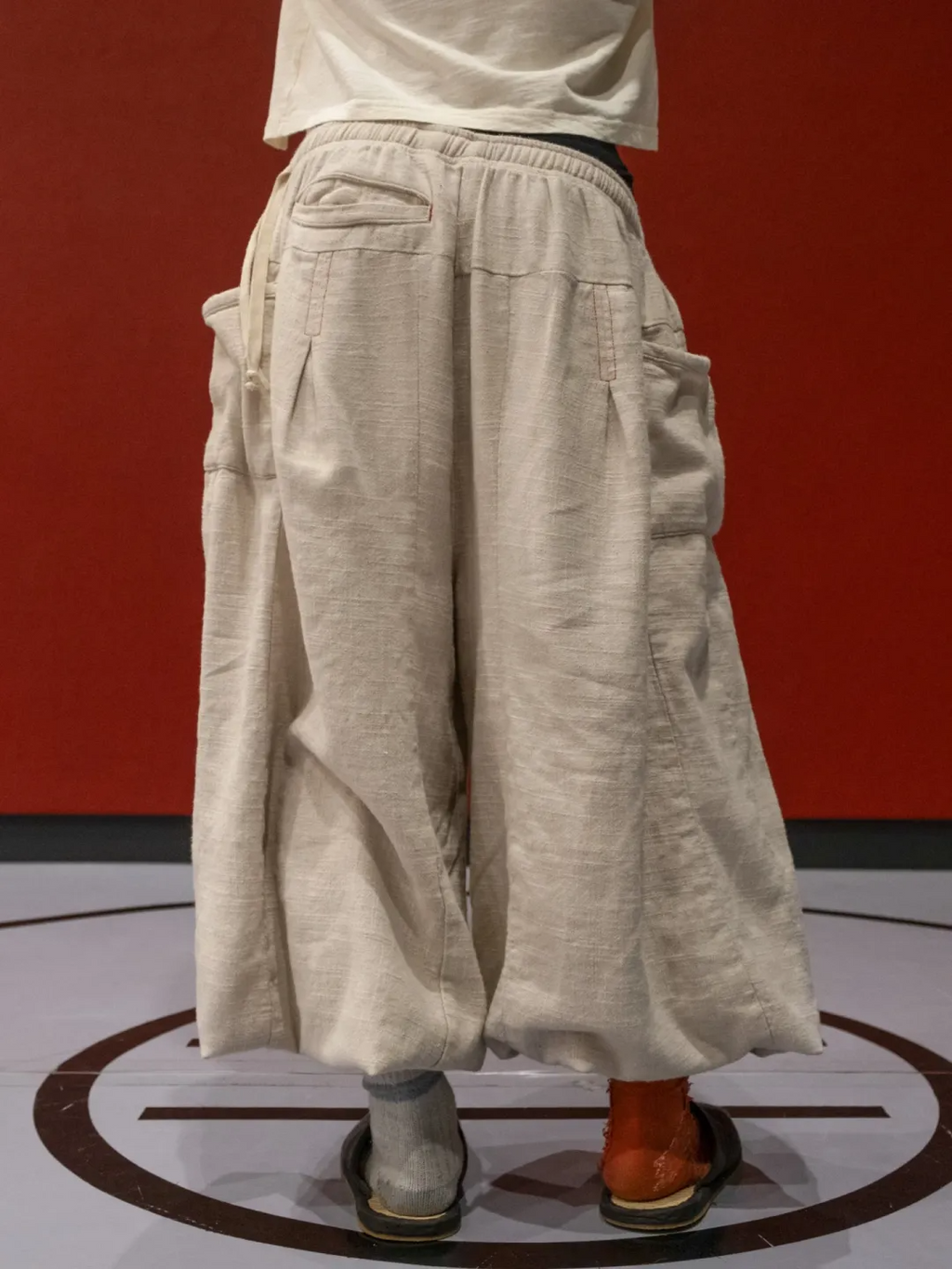 Elion™ – Flax Pleated Wide-Leg Pants