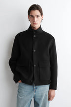 Elora™ – Wool Funnel Neck Coat