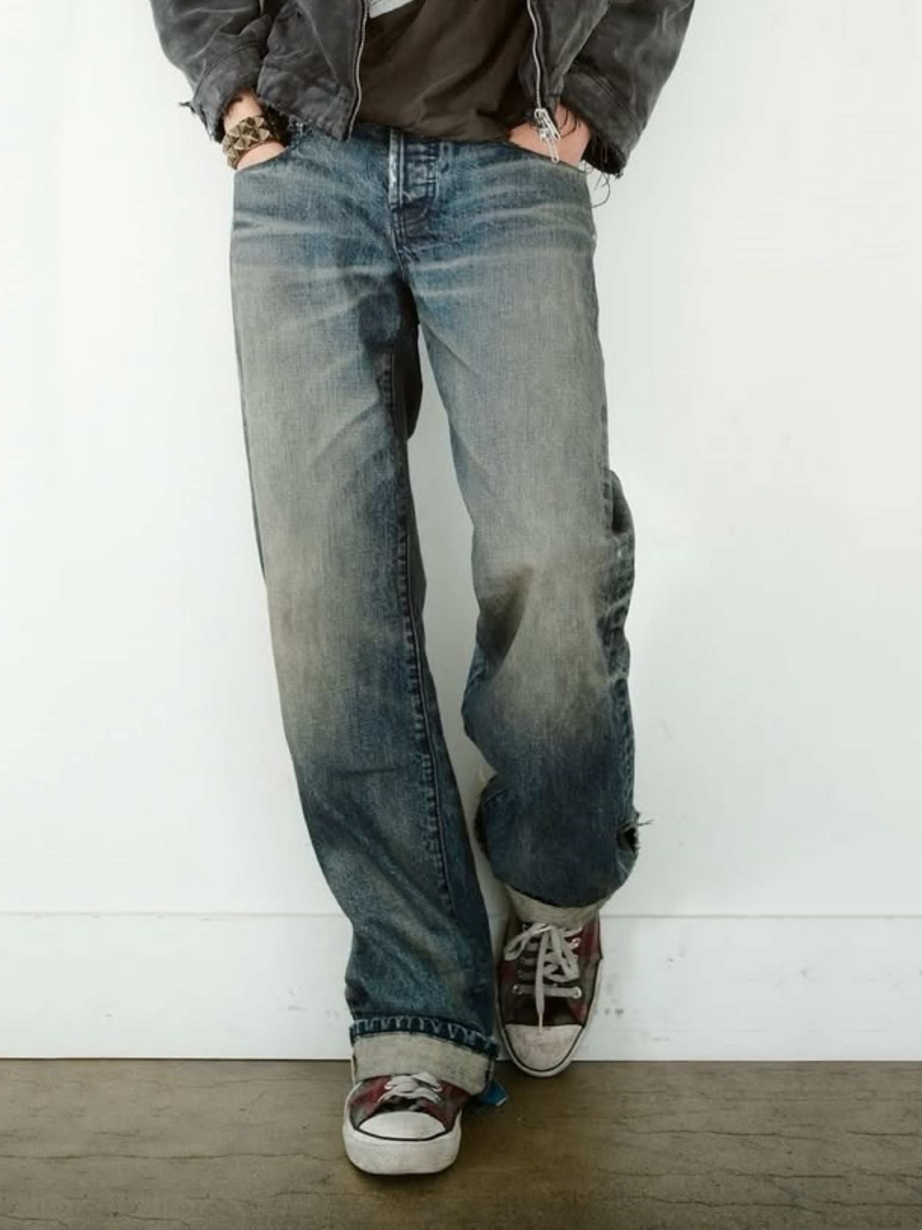 Slate™ – Low Rise Wide Denim