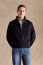 Caelan™ – Navy Wool Flight Jacket