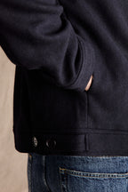 Caelan™ – Navy Wool Flight Jacket