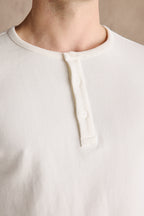 Lorin™ – White Henley Shirt