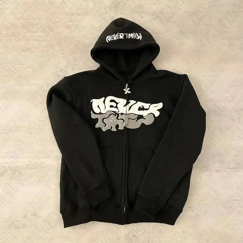 Vorg™ – Foam Print Zip Hoodie