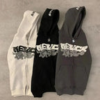 Vorg™ – Foam Print Zip Hoodie
