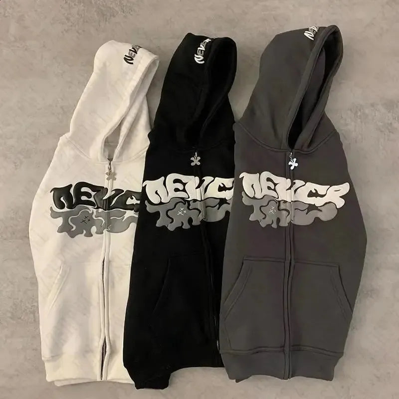 Vorg™ – Foam Print Zip Hoodie